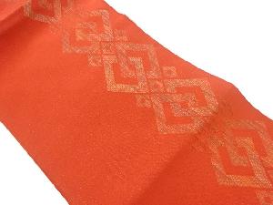 綴れ違い菱模様織出し名古屋帯